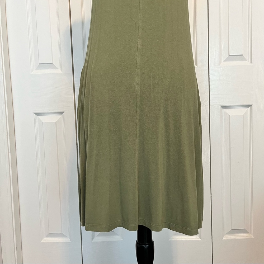 Time and Tru Olive sleeveless dress, 8-10 Medium - Picture 5 of 9